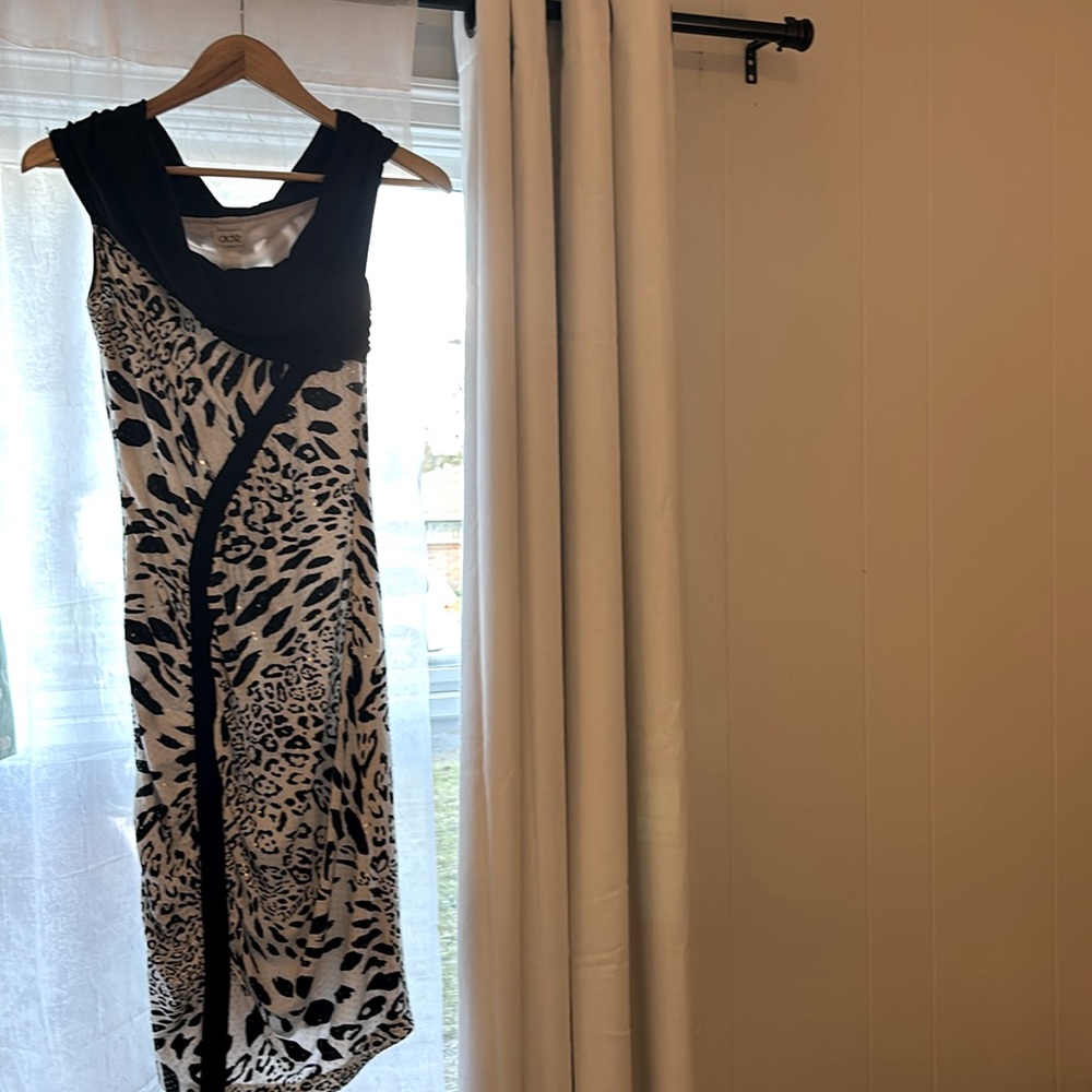 Cache Tiger Print Cocktail Dress